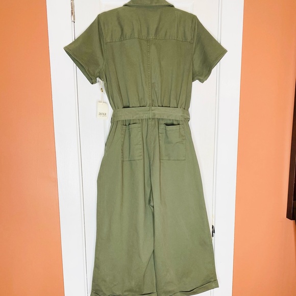 Brand New! a.n.a. Olive Jumpsuit with Belt Sz PXL - Picture 9 of 10
